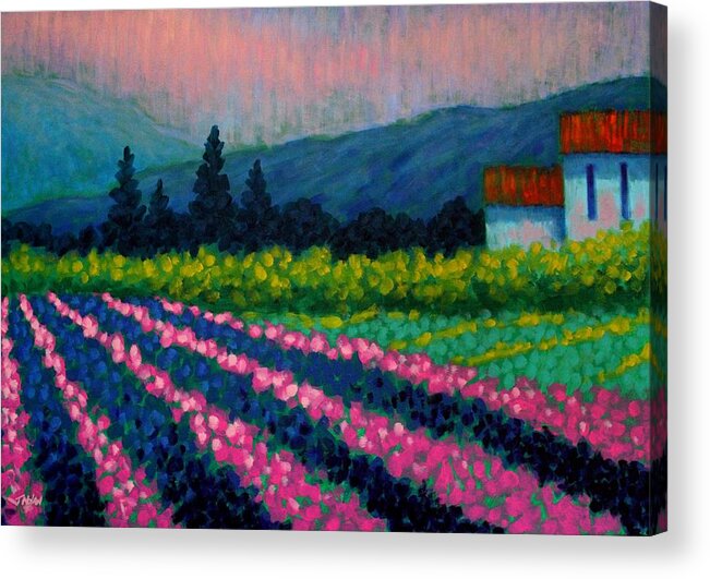  Nature Acrylic Print featuring the painting Provence #1 by John Nolan