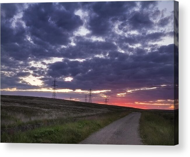 Sunset Acrylic Print featuring the photograph Sunset Pylon #2 by Chris Smith