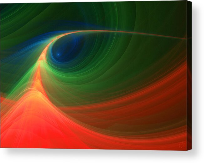 Abstract Acrylic Print featuring the digital art 295 by Lar Matre
