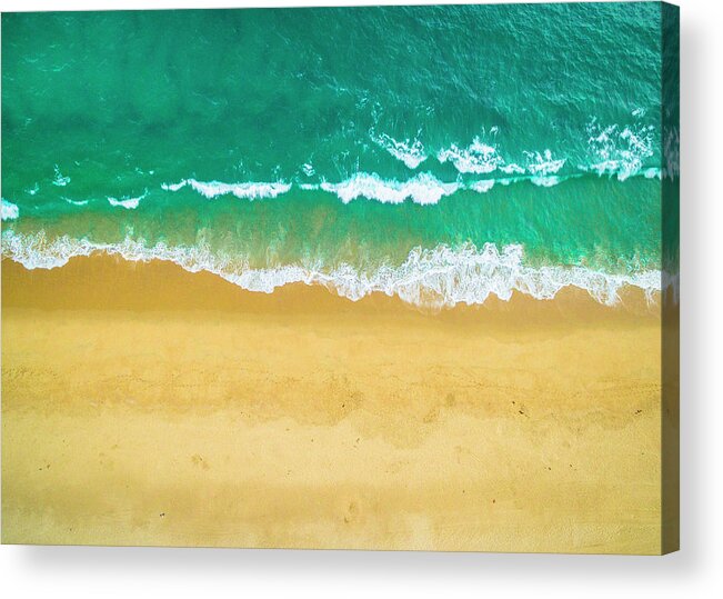 Background Acrylic Print featuring the photograph Golden Coast #3 by Evgeny Vasenev