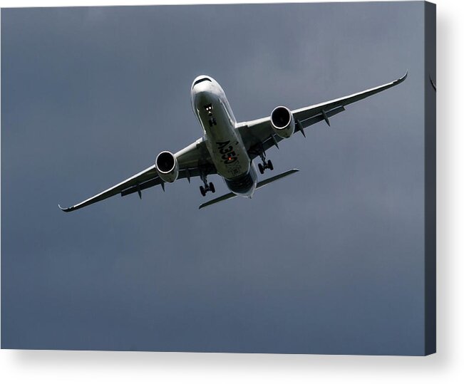 Transportation Acrylic Print featuring the photograph Airbus A350 #4 by Shirley Mitchell