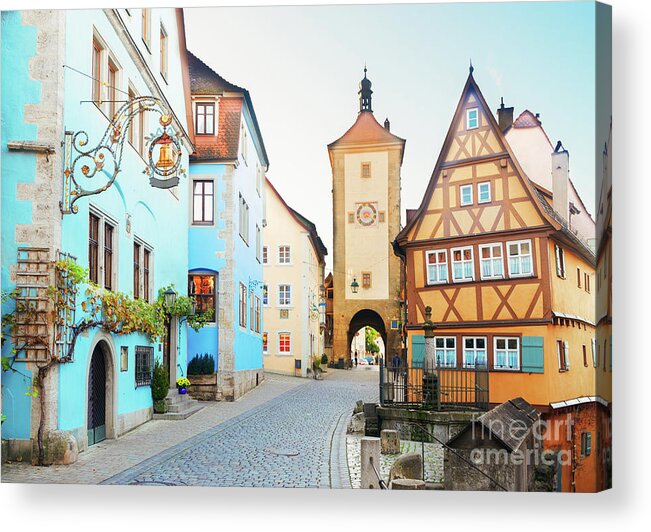 Rothenburg Acrylic Print featuring the photograph Rothenburg ob der Tauber, Germany #4 by Anastasy Yarmolovich
