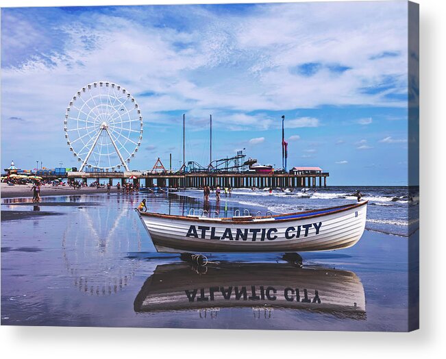 Lifeboat Acrylic Print featuring the photograph Atlantic City #7 by Mountain Dreams