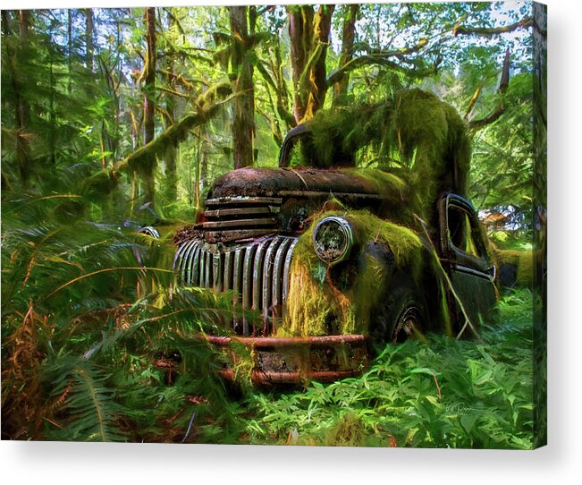 Abandoned Acrylic Print featuring the photograph Abandoned in Forest by Bill Posner