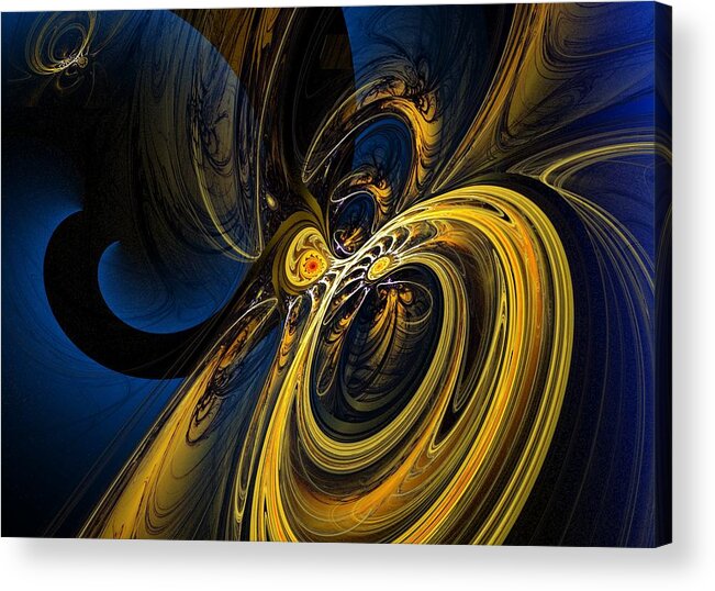 Abstract Acrylic Print featuring the digital art Abstract 060910 by David Lane