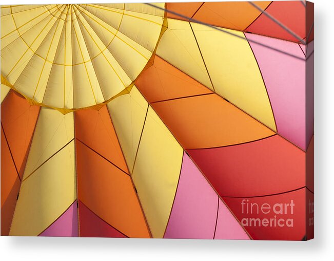 Nobody Acrylic Print featuring the photograph Abstract View of Hot Air Balloon by Juli Scalzi