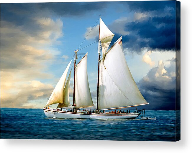 Windjammer Acrylic Print featuring the photograph Adventure by Fred LeBlanc