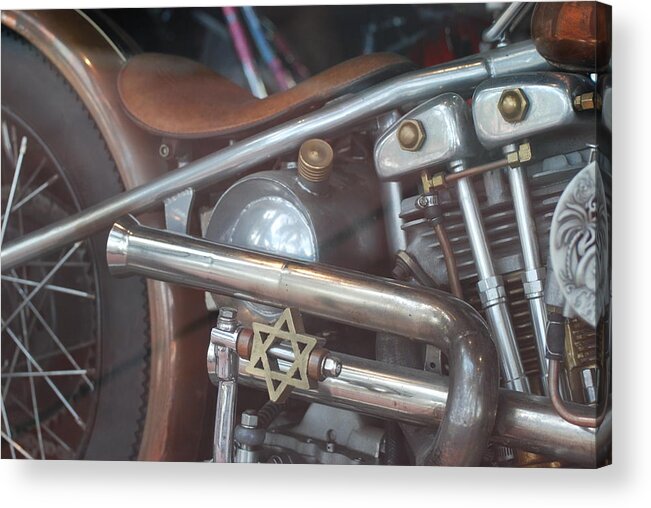 Motorcycle Acrylic Print featuring the photograph Ami's Bike by Rob Hans