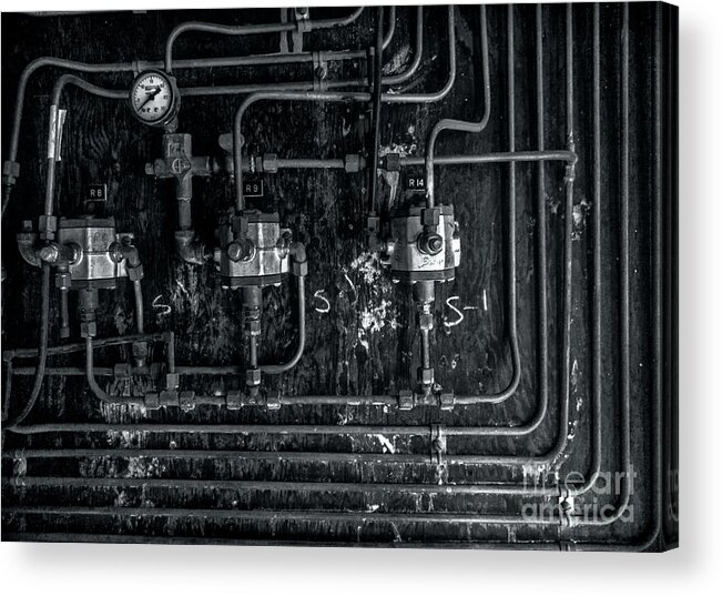 Industrial Acrylic Print featuring the photograph Analog Motherboard 2 by James Aiken