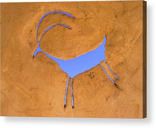 Anasazi Acrylic Print featuring the photograph Antelope Petroglyph by Jerry McElroy