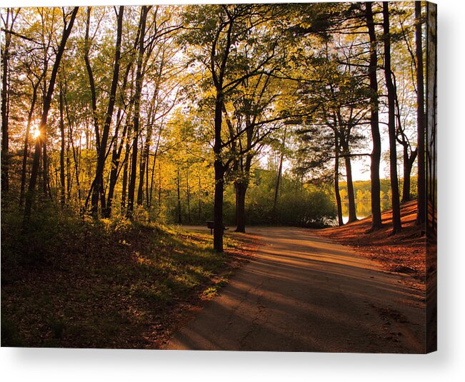 Horn Pond Acrylic Print featuring the photograph Around the Bend by Jeff Heimlich