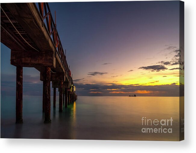  Acrylic Print featuring the photograph As The Sun Goes by Hugh Walker
