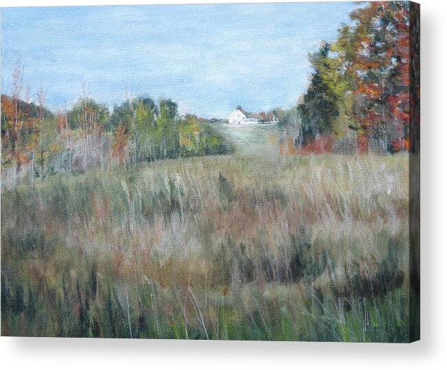 Painting Acrylic Print featuring the painting Autumn in Pennsylvania by Paula Pagliughi