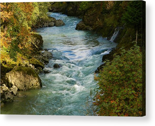 River Acrylic Print featuring the photograph Autumn River by Gallery Of Hope 