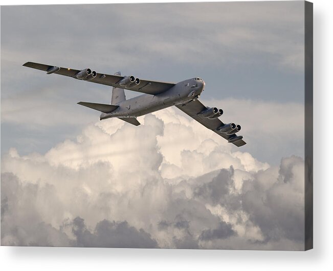 Aircraft Acrylic Print featuring the photograph B52-h by Pat Speirs
