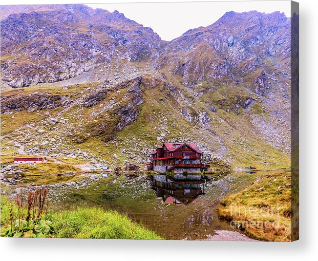 Mountains Acrylic Print featuring the photograph Balea Lake in Romania by Claudia M Photography