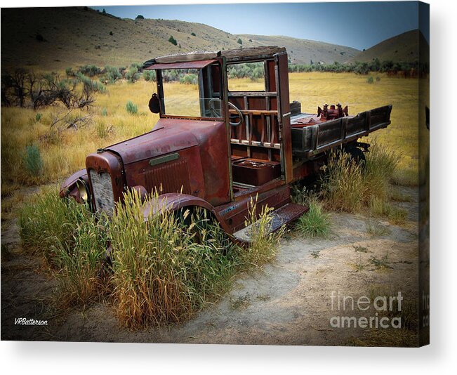 Bannack Acrylic Print featuring the photograph Bannack Montana Old Truck by Veronica Batterson