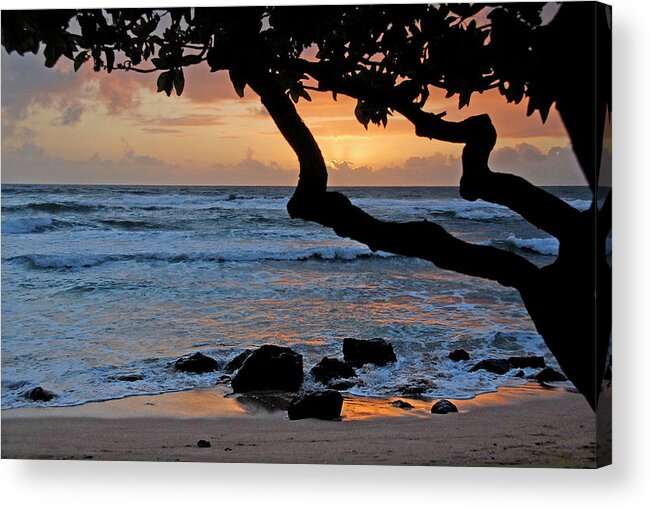 Sunrise Acrylic Print featuring the photograph Beach Sunrise by Ted Keller