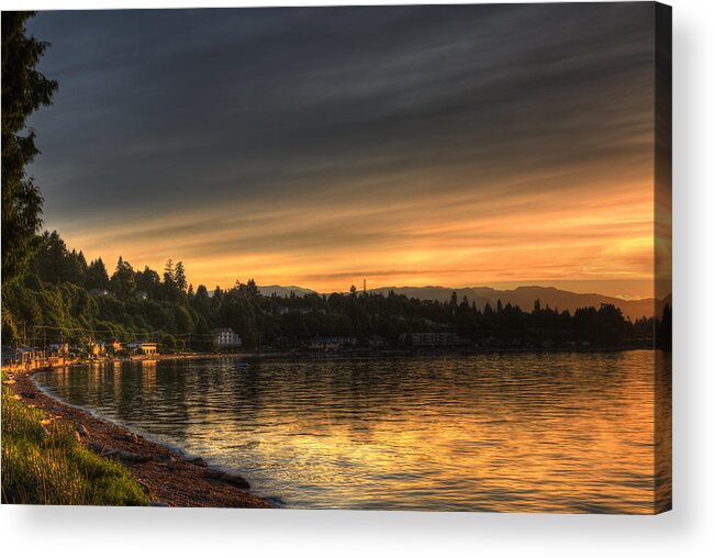 Water Acrylic Print featuring the photograph Before Sunset by Randy Hall