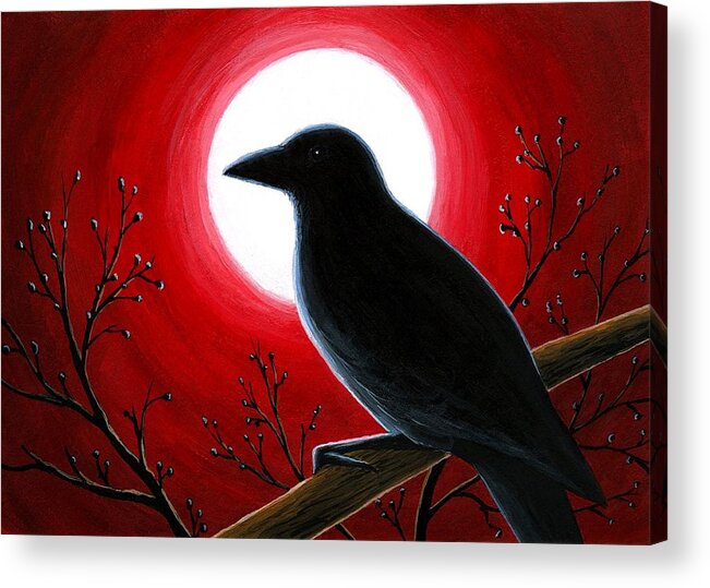 Bird Acrylic Print featuring the painting Bird 62 by Lucie Dumas