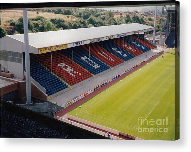 Blackburn Rovers Acrylic Print featuring the photograph Blackburn - Ewood Park - East Stand Riverside 3 - August 1994 by Legendary Football Grounds