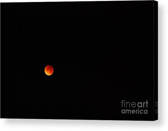 Lunar Eclipse Acrylic Print featuring the photograph Blood Moon by Richard Gibb