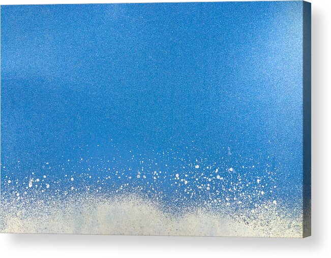 Art Acrylic Print featuring the photograph Blue metallic abstract background by Michalakis Ppalis