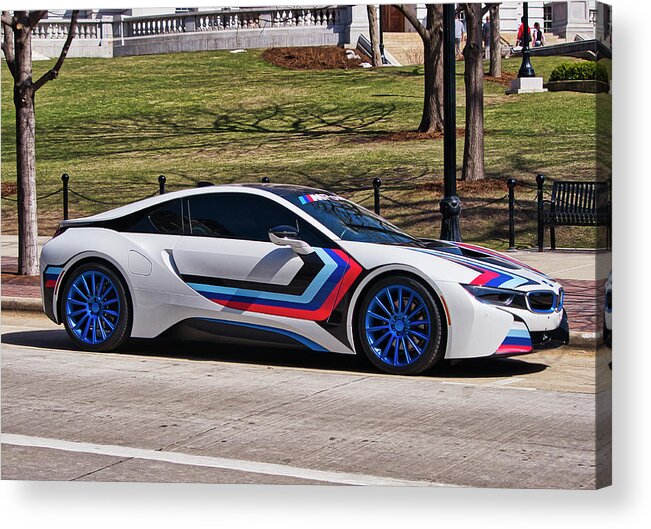 Bmw I8 Acrylic Print featuring the photograph BMW i8 by Steven Ralser
