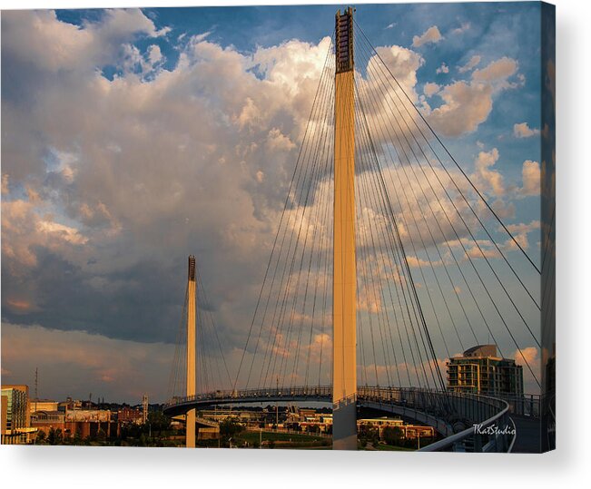 Bridge Acrylic Print featuring the photograph Bob Kerry Bridge at Sunrise-3 by Tim Kathka