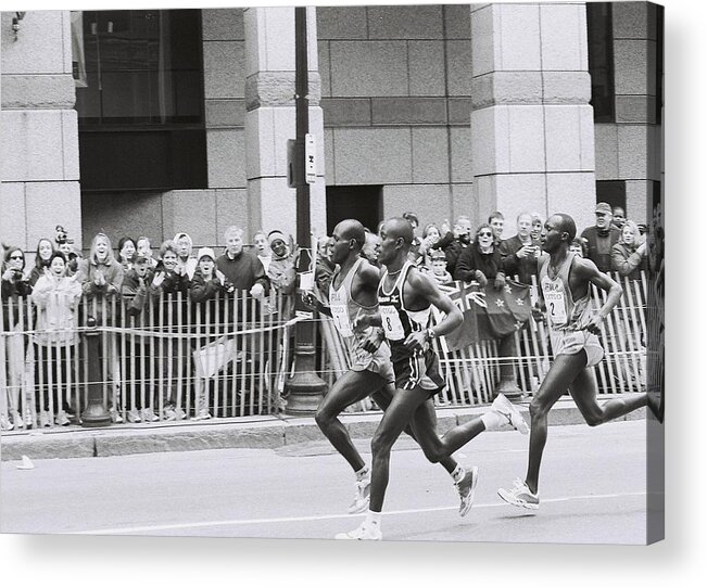 Marathon Acrylic Print featuring the photograph Boston Marathon by FD Graham