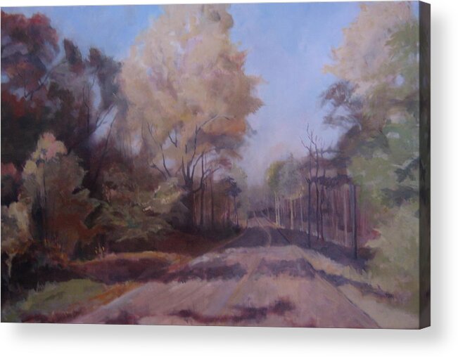 Landscape Acrylic Print featuring the painting Braim Road by Terri Messinger