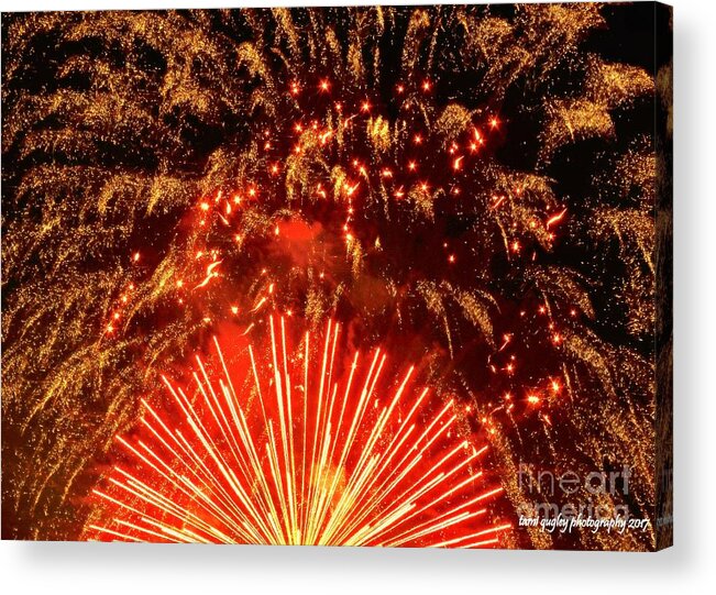 Fireworks Acrylic Print featuring the photograph Bravo America by Tami Quigley