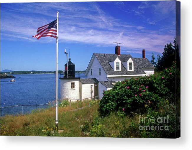 Lighthouse Acrylic Print featuring the photograph Browns Head Lighthouse, Maine, USA by Kevin Shields