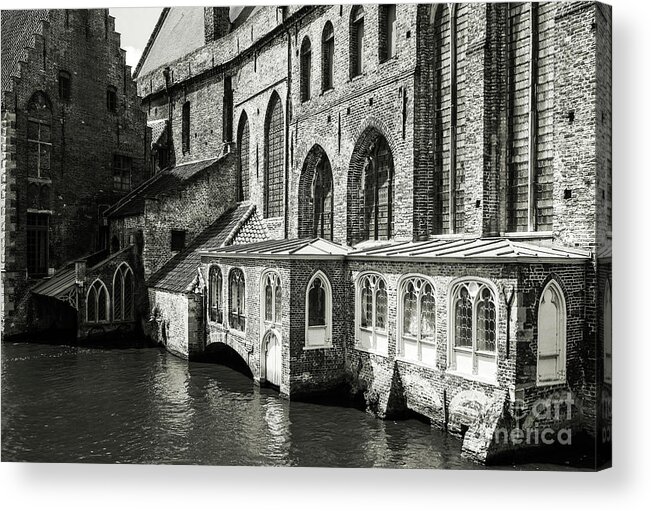 Beautiful Bruges Acrylic Print featuring the photograph Bruges Medieval Architecture by Lexa Harpell