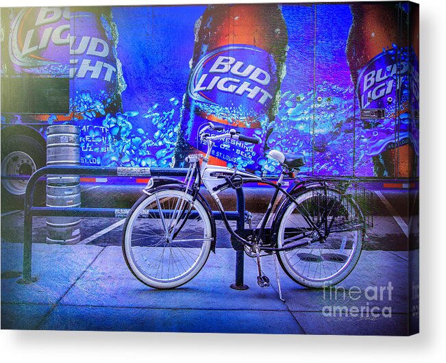 Bicycle Acrylic Print featuring the photograph Bud Light Schwinn Bicycle by Craig J Satterlee