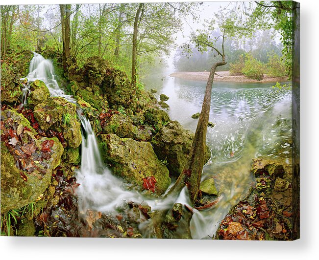 Spring Acrylic Print featuring the photograph Burnt Mill Spring by Robert Charity