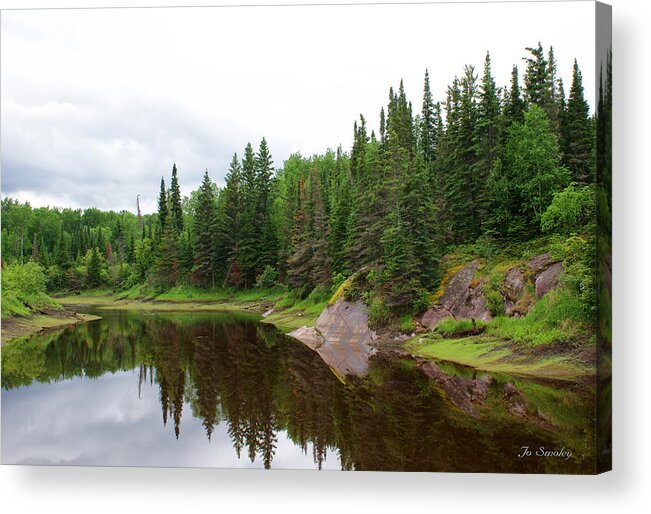 Canadian Landscape Acrylic Print featuring the photograph Canadian Landscape by Jo Smoley