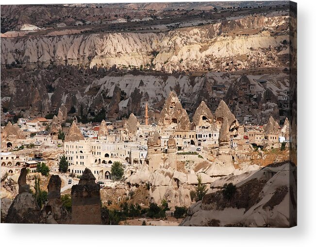 Anatolia Acrylic Print featuring the photograph Cappadocian Homes by Jaroslaw Grudzinski