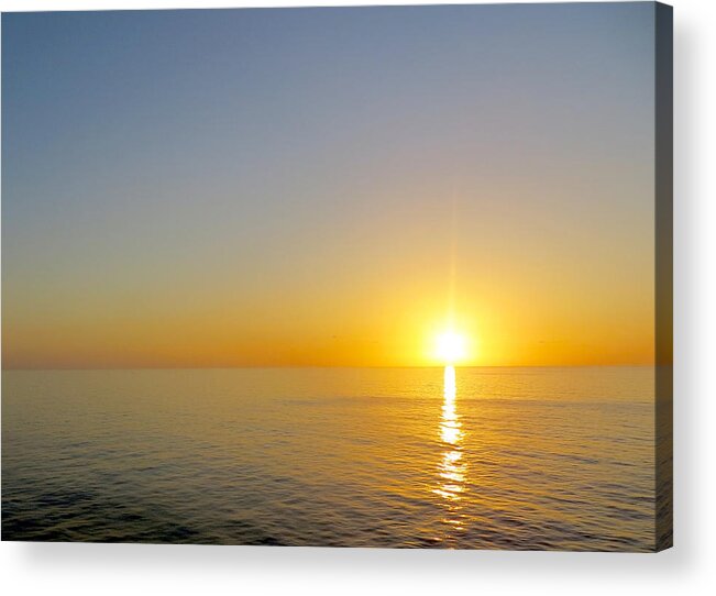 Sunset Acrylic Print featuring the photograph Caribbean Sunset by Teresa Wing