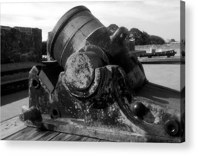 Cannon Acrylic Print featuring the photograph Castillo cannon by David Lee Thompson