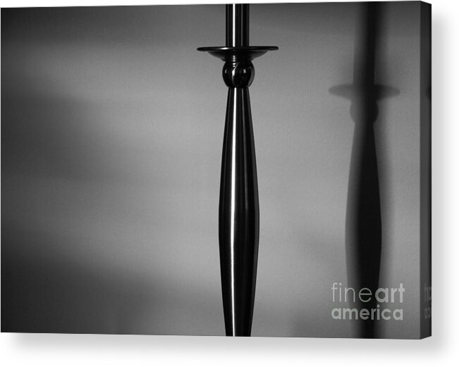 Black Acrylic Print featuring the photograph Casting Shadows - bw by Linda Shafer