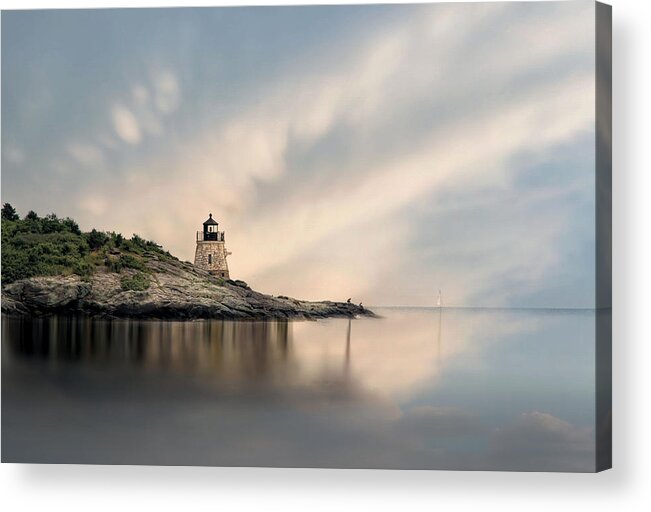 Lighthouse Acrylic Print featuring the photograph Castle Hill Light by Robin-Lee Vieira