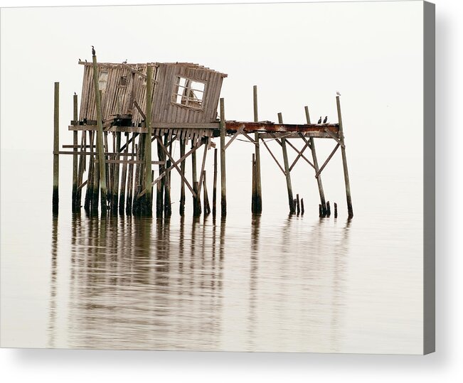 Wooden Acrylic Print featuring the photograph Cedar Key Structure by Patrick Lynch