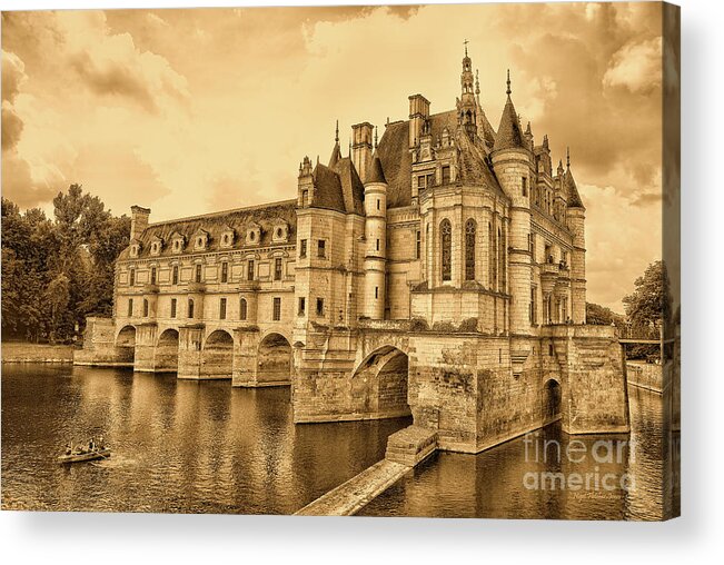Chenonceau Acrylic Print featuring the photograph Chenonceau by Nigel Fletcher-Jones