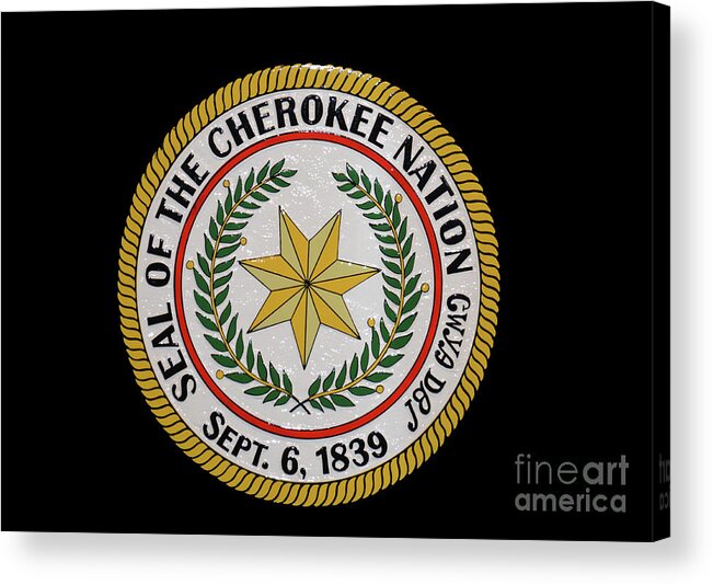 Cherokee Acrylic Print featuring the photograph Cherokee Nation by FineArtRoyal Joshua Mimbs