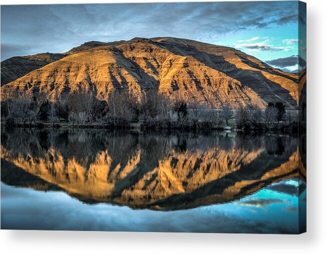 Reflection Acrylic Print featuring the photograph Chief Timothy Reflection by Brad Stinson