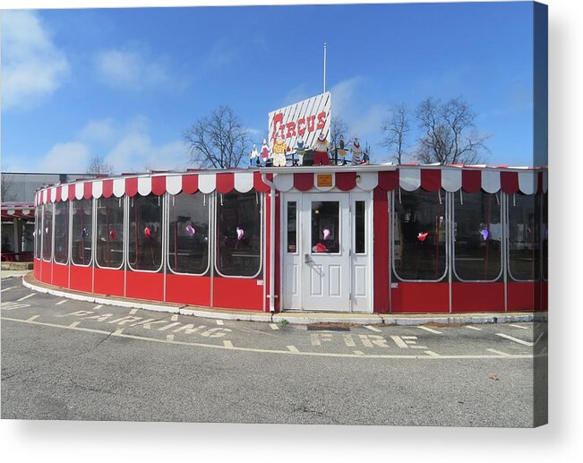 Circus Drive In Acrylic Print featuring the photograph Circus Drive in by Melinda Saminski