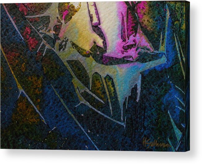Abstract Acrylic Print featuring the painting Cirque du Soleil by Mary Sullivan