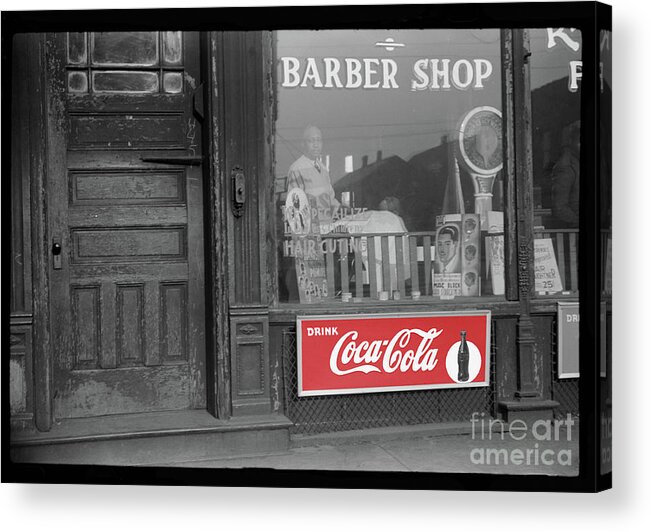 Barber Acrylic Print featuring the photograph Classic Barber Shop 2 by Carlos Diaz