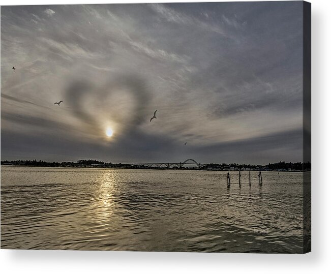Heart Acrylic Print featuring the photograph Cloud Heart by Bill Posner